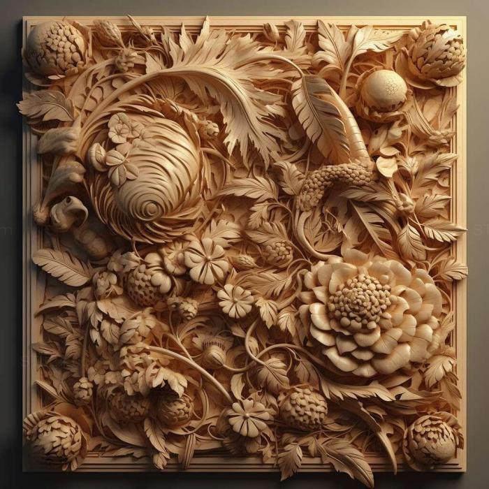 Patterns and decorations (stl Garicaphila 2, PATTERN_78) 3D models for cnc
